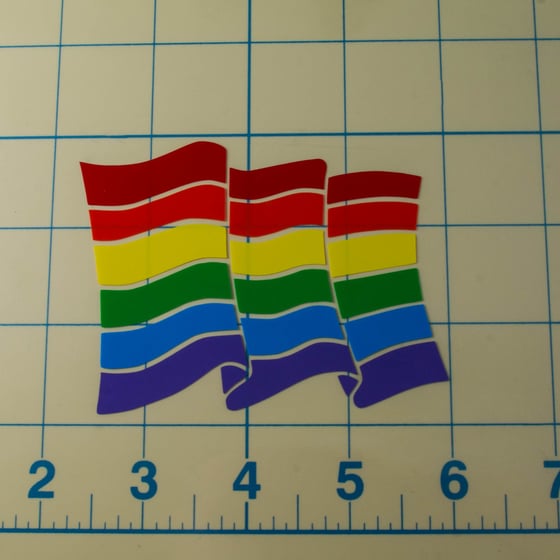 Image of Pride Flag Decal + Donation