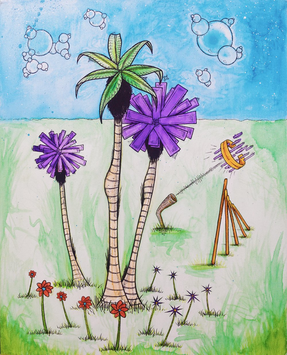 Image of "Trees #1 Painting" Limited Edition Art Print