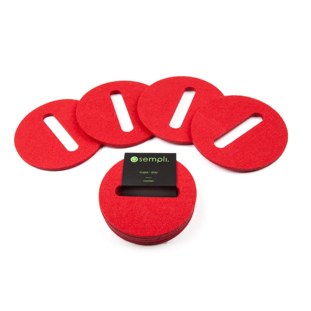 Image of Cupa-Stay Coasters Red