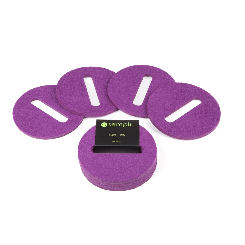 Image of Cupa-Stay Coasters Purple 