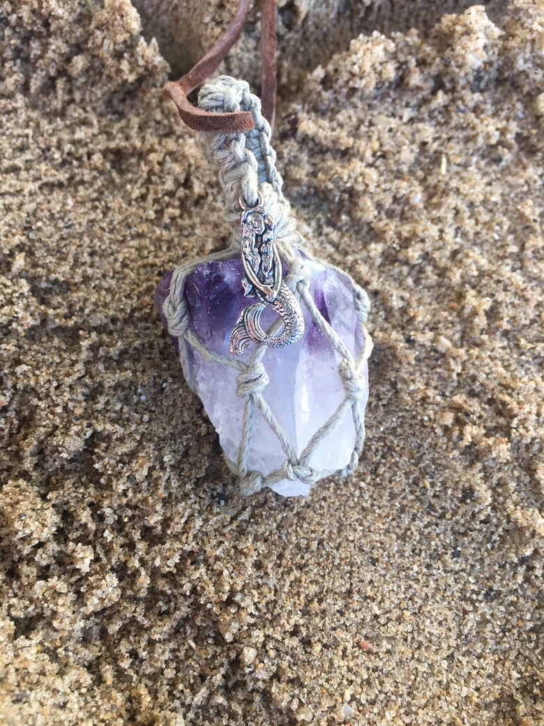 Image of Mermaid Amethyst Hemp Wrap