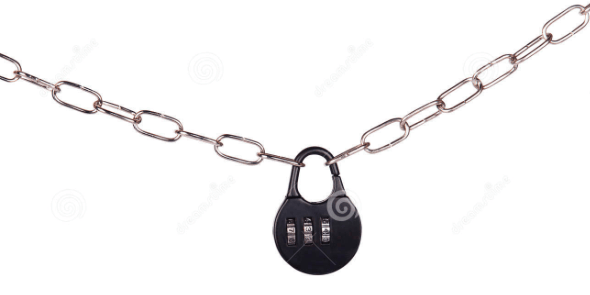 Image of LOCKING SYSTEM: 20ft Chain and Combination Lock