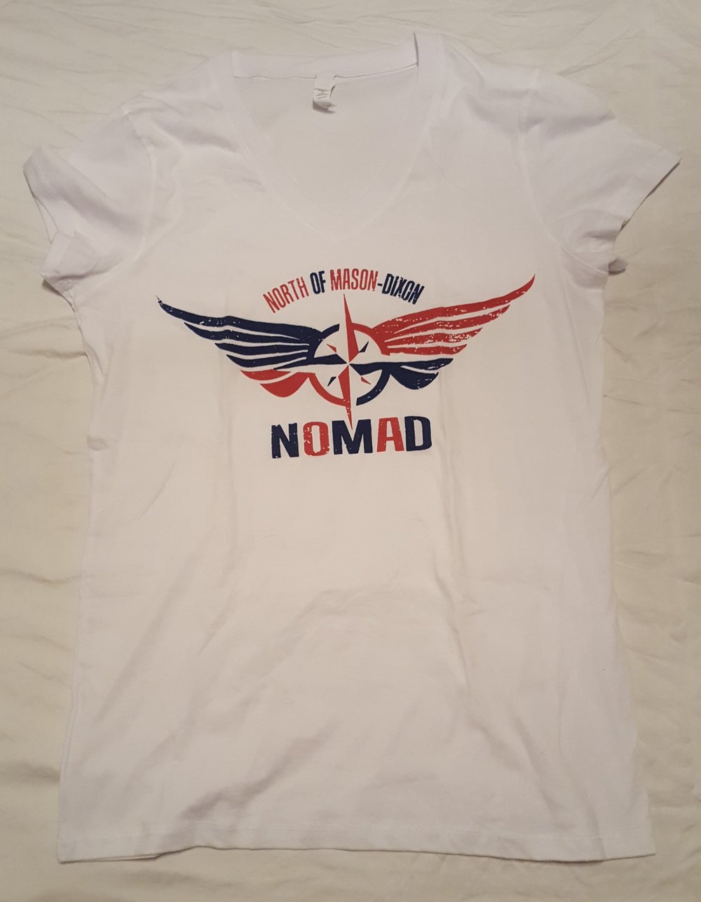 NOMaD Ladies Red White and Blue T-Shirt
