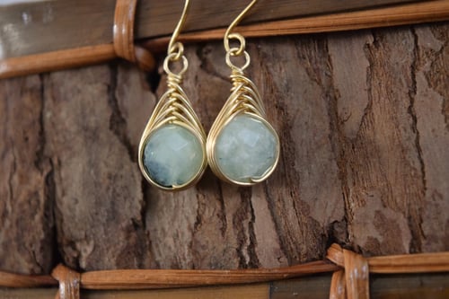 Image of The Aura Earring - Prehnite