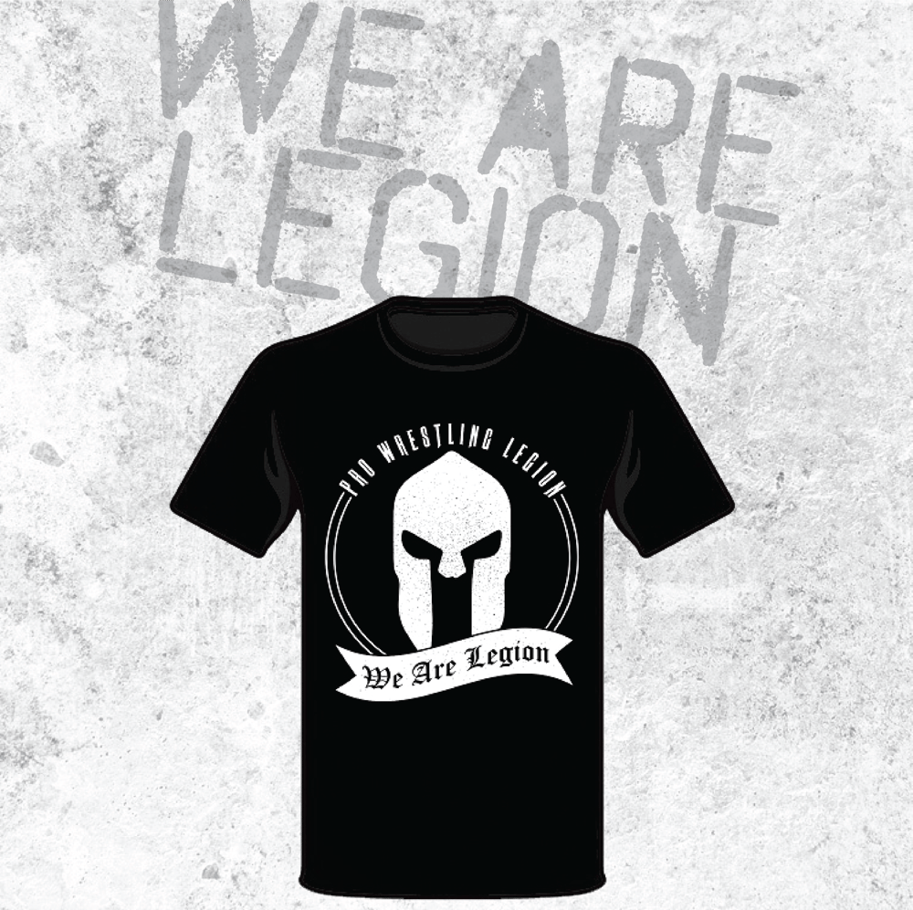Image of Pro Wrestling Legion T-Shirt (We Are Legion) Black