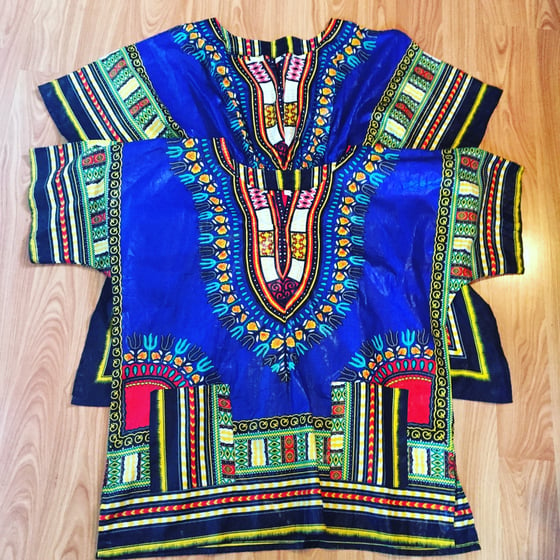 Image of Dashiki Matching Couple sets (Dashiki/Dress) Royal Blue