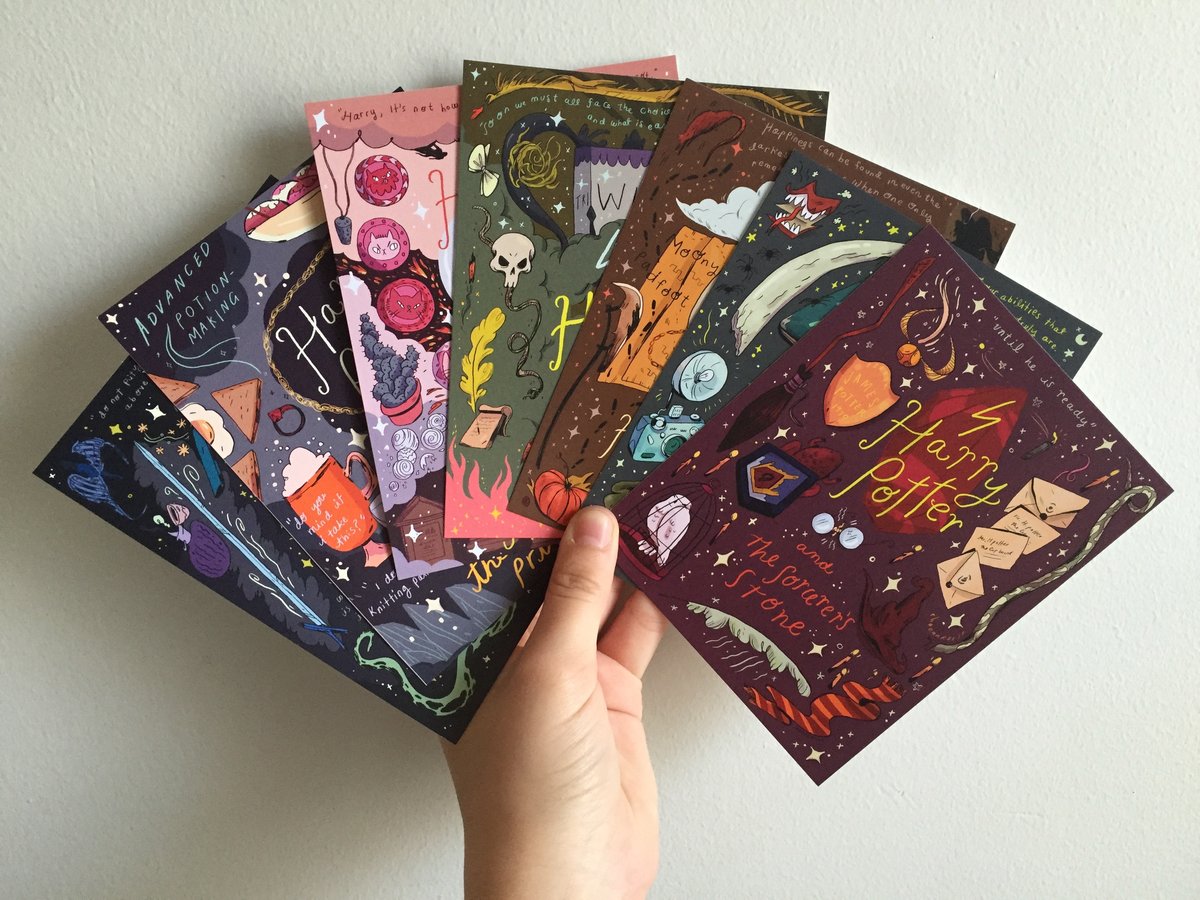 Harry Potter Movie Postcards / Set of 7 Natalie Andrewson