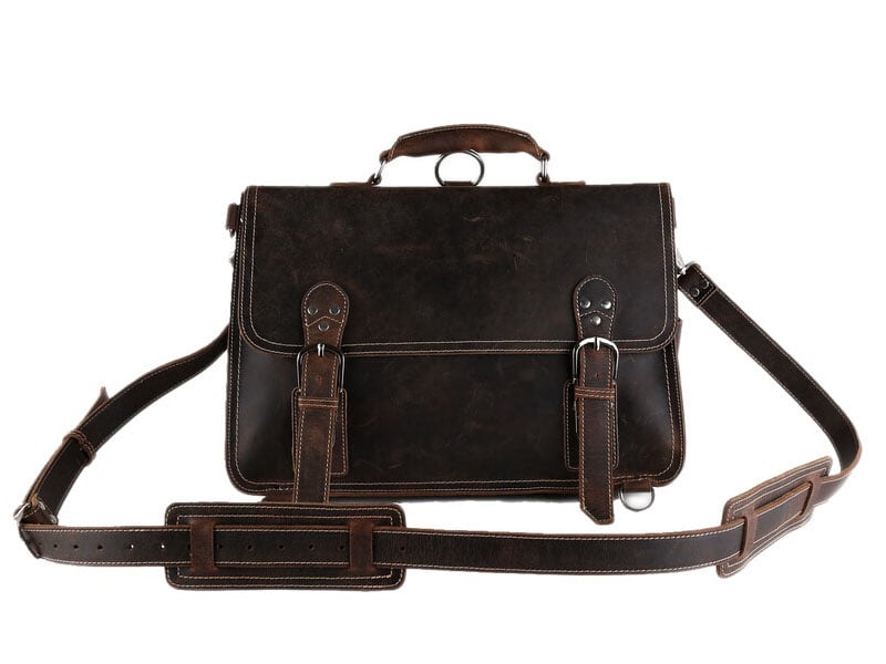 Image of Handmade Vintage Leather Briefcase/Backpack, Men Messenger Bag, Laptop Bag 7161R