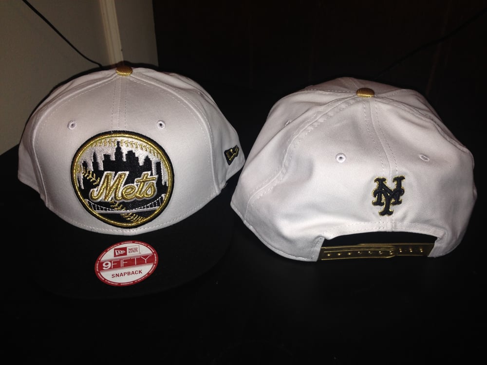 New Era NY Mets SnapBack White/Black/Gold / Sneaker Tech Support