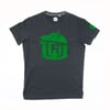 GAME-WORN T-Shirt G-W Print Charred Black & Green