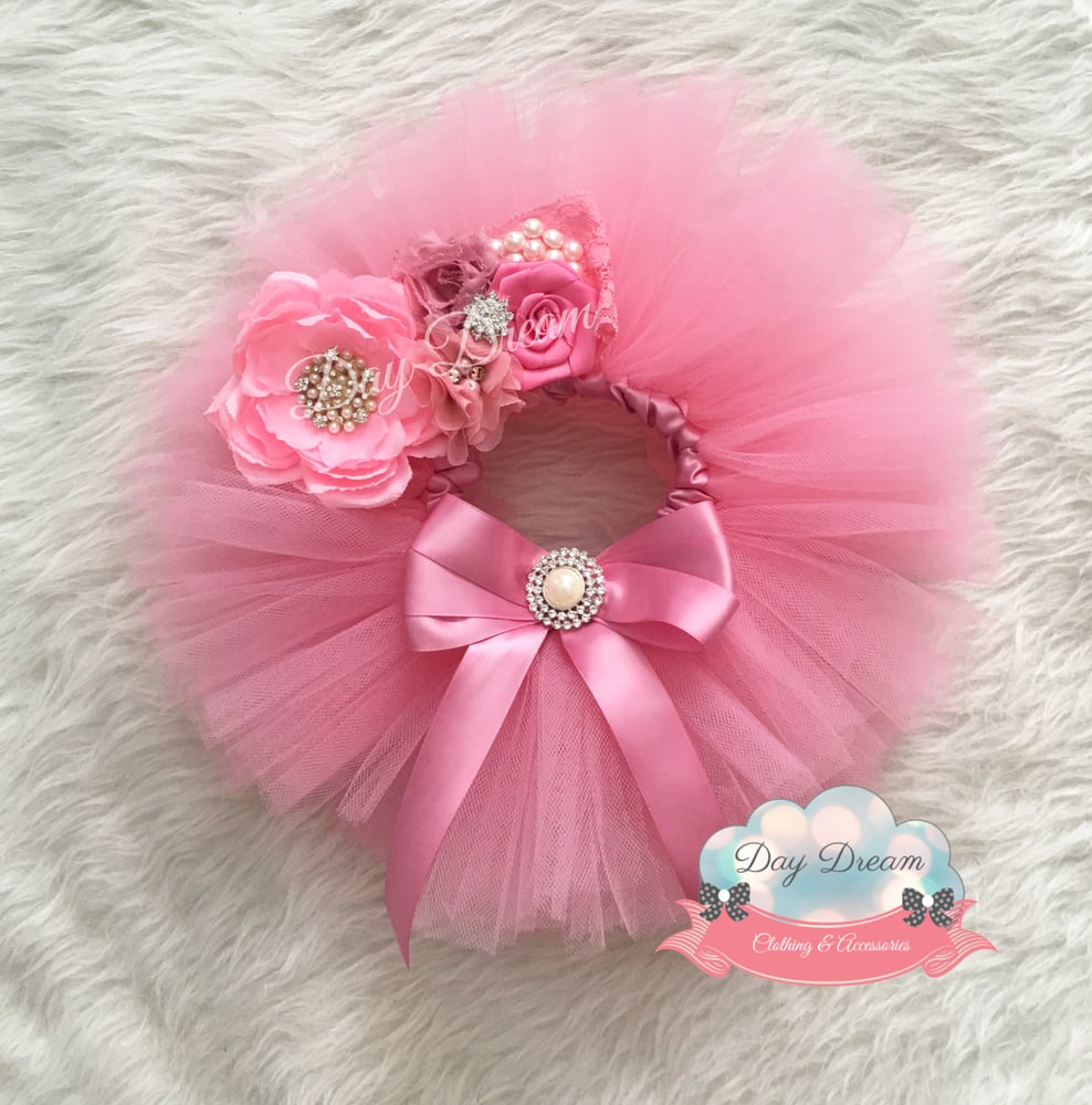 Image of Over the top pink tutu set 