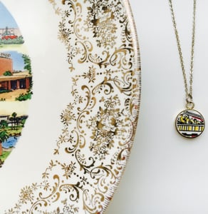 Image of "Oh the Places You'll Go" Travel Necklace