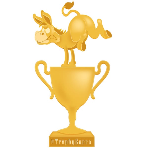 Image of Trophy Burro Sticker Small