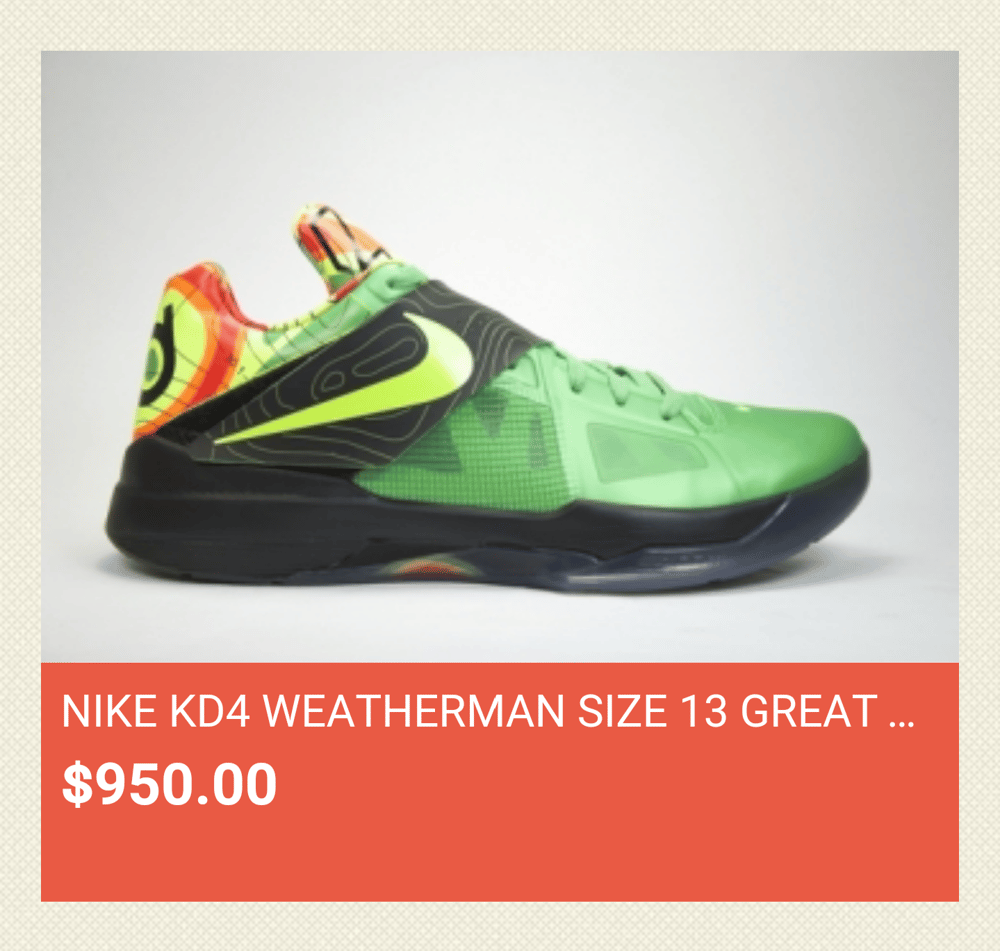 Image of Nike Kevin Durant IV 4 Weatherman VNDS