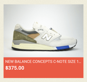 Image of New Balance CNCPTS Concepts C Note DS