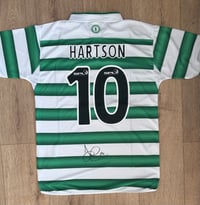 Signed John Hartson Celtic FC Shirt
