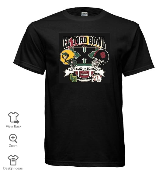 Image of Mens El Toro Bowl T-Shirt - Black
