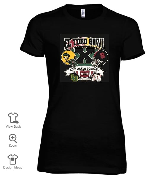 Image of Womens El Toro Bowl T-Shirt - Black