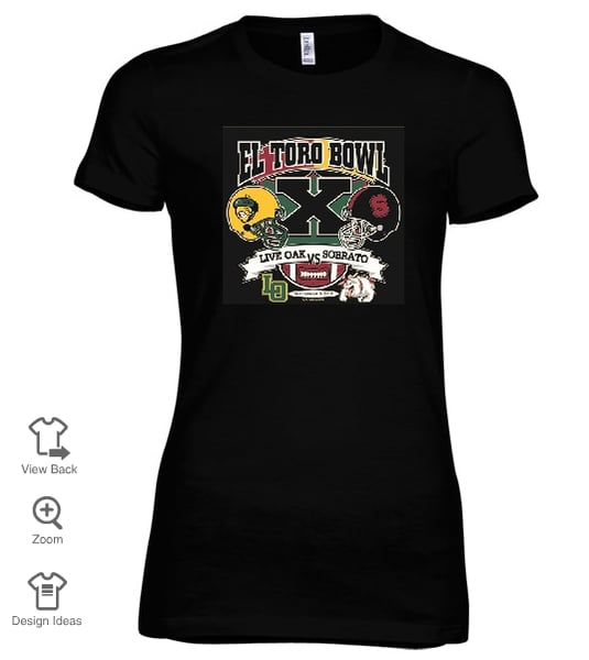 Image of Womens El Toro Bowl T-Shirt - Black