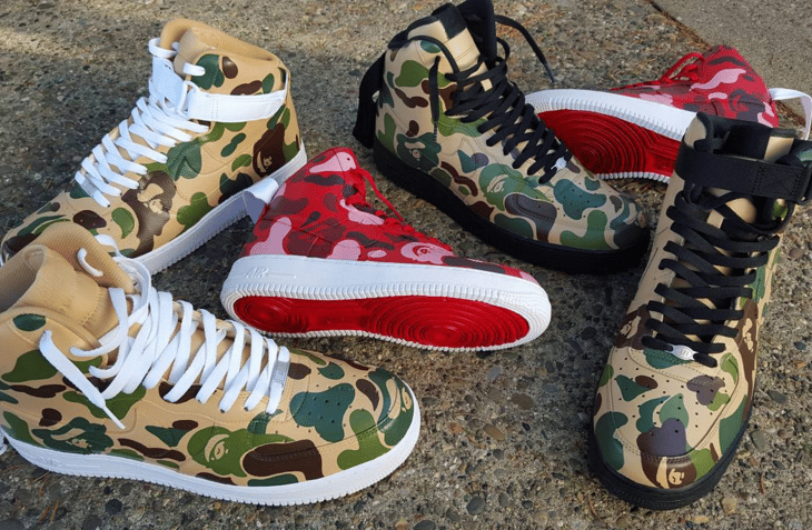 A1 CustomKix Bape Custom Air Force Ones