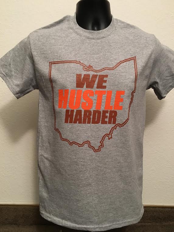 Image of We Hustle Harder (Brown & Orange)