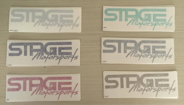 Image of Stage Motorsports Stickers