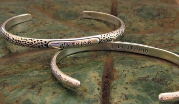 Image of "WARRIOR ~ I Am Strong" Sterling Bracelet