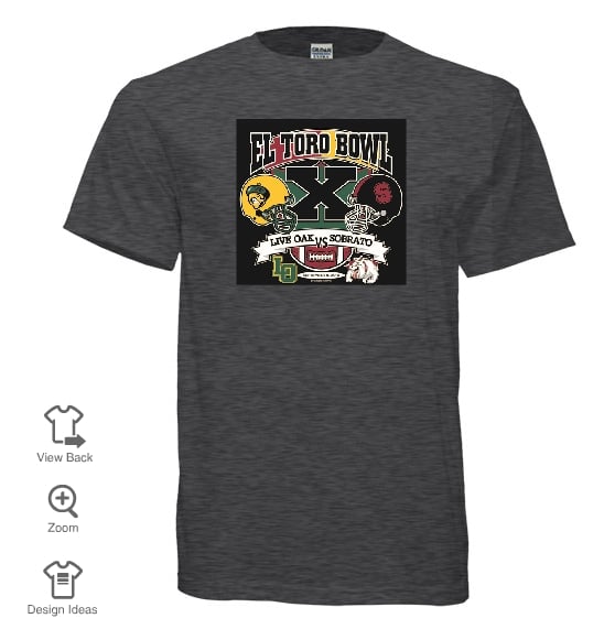Image of Mens El Toro Bowl T-Shirt - Charcoal
