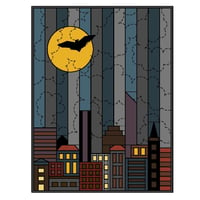 Image of Tiny Town Goes Halloween Wall Hanging Quilt Pattern