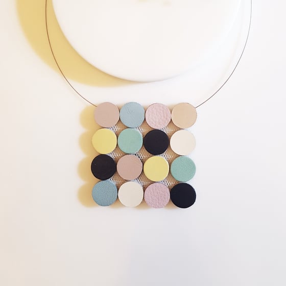 Image of Retsu S Leather Necklace (multicolor)
