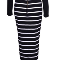 Image of HOT TWO PIECES STRIPED DRESS