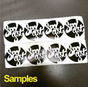 Black&White---Custom Eggshell Stickers