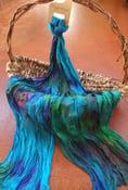 Image of Opal - Crinkle Silk Pongee Scarf