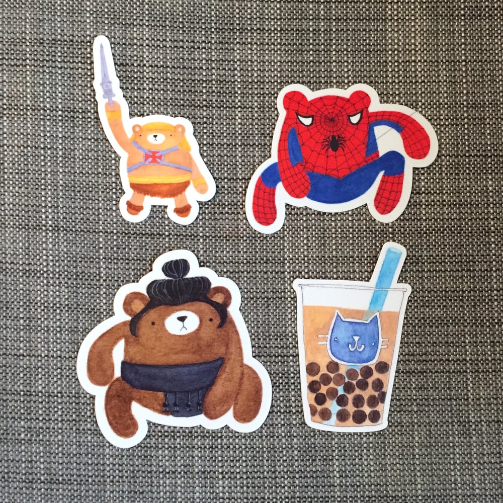 Image of vinyl stickers, series three *discontinued designs*