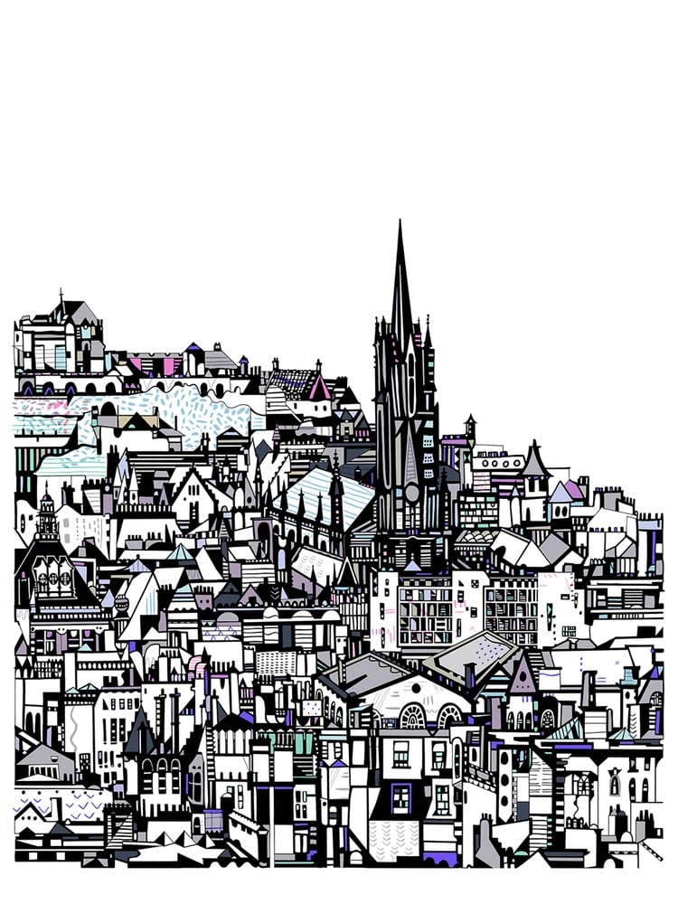 Image of LARGE Edinburgh City Giclee Print