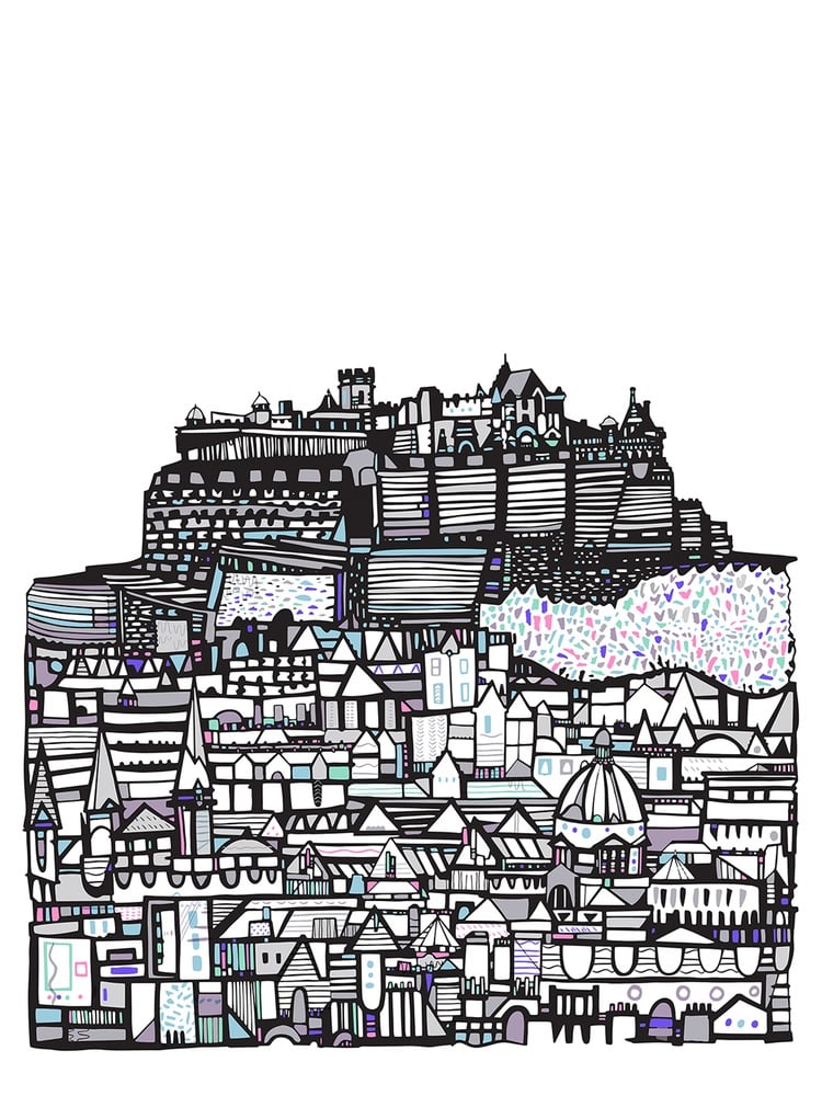 Image of LARGE Edinburgh Castle Giclee print