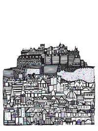 LARGE Edinburgh Castle Giclee print
