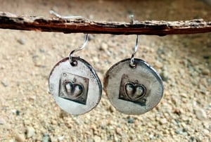 Image of Paired Hearts of Cyrene Earrings