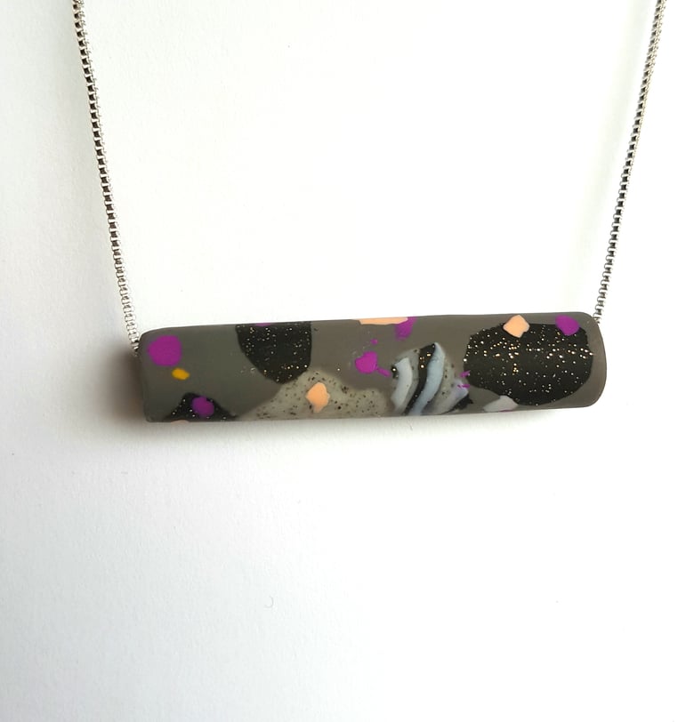 Image of boombox -bar necklace