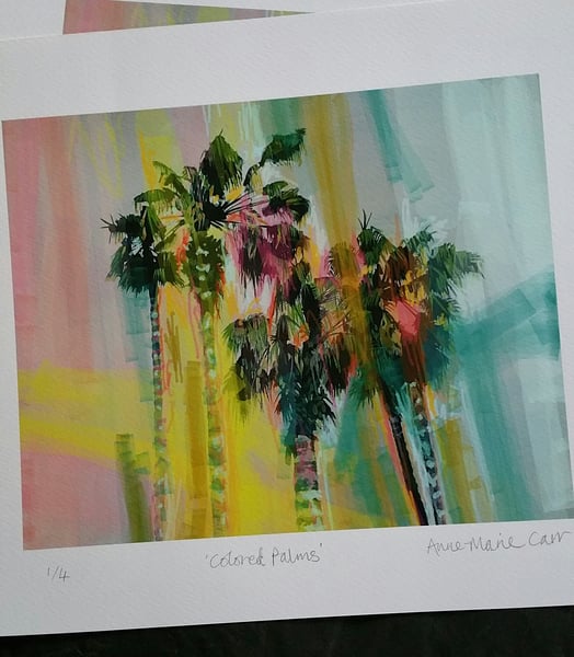 Image of Colored Palms - Limited Summer Edition print 8x10"