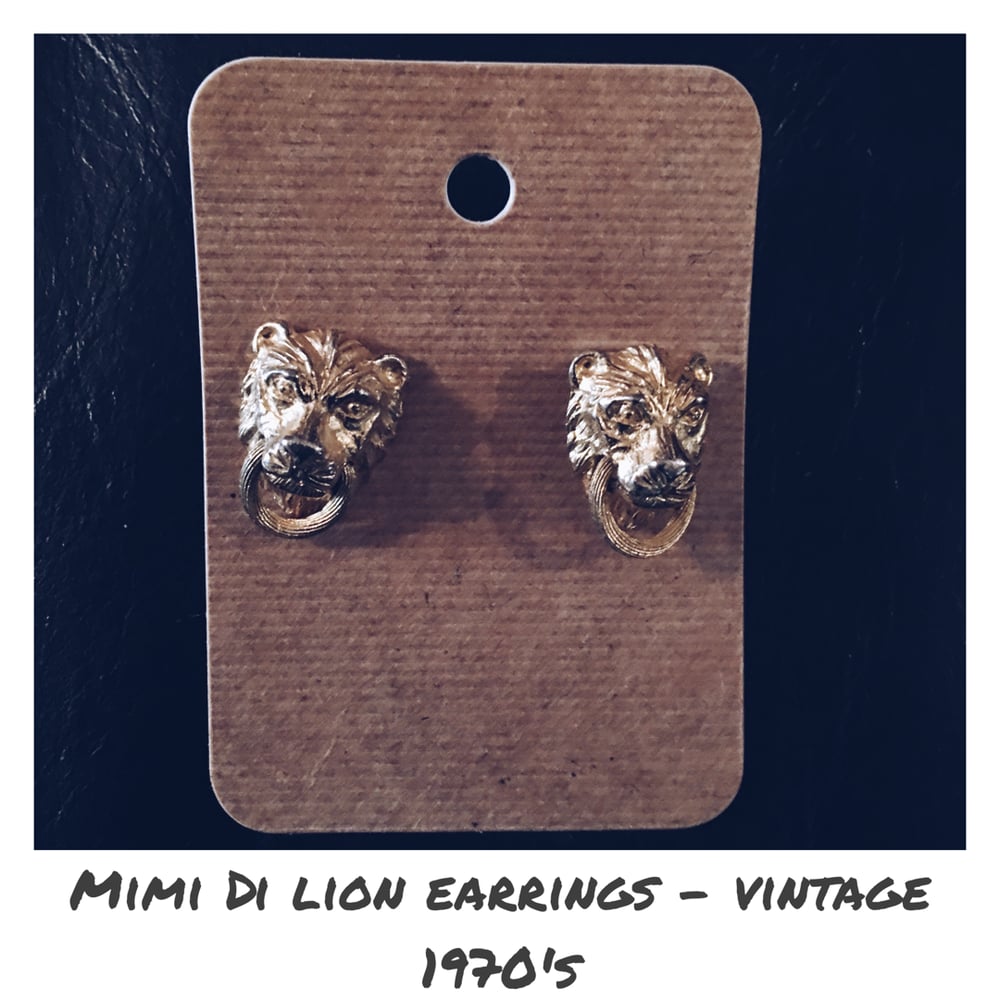 Image of Mimi Di Lion Door Knocker Earrings