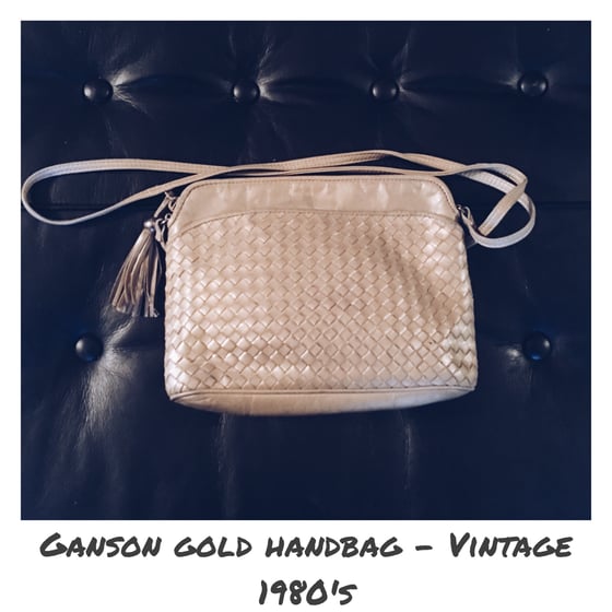 Image of Vintage Ganson Gold Quilted Handbag