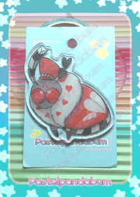 Hazbin Hotel - Moth Valentino Acrylic Pin badge