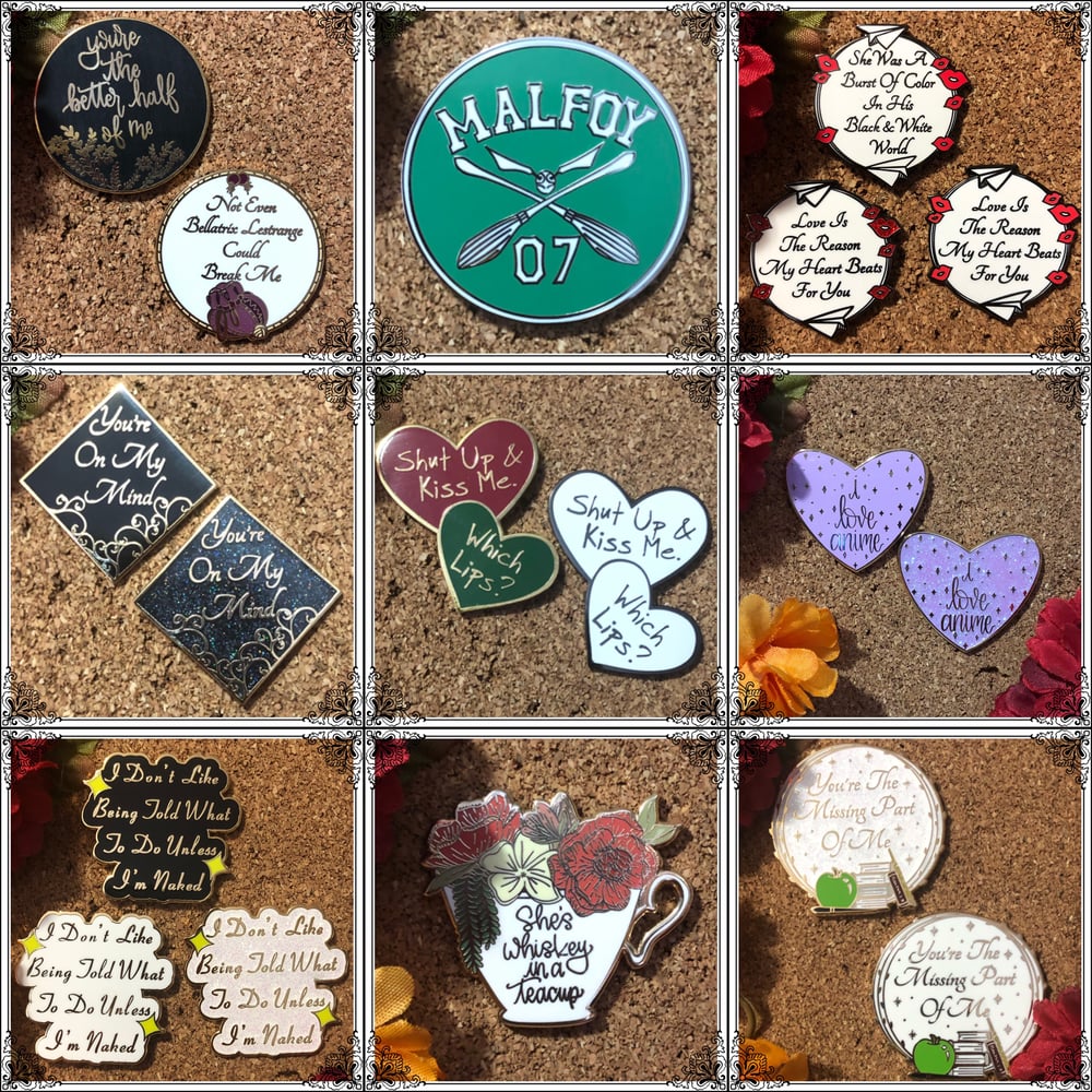 Image of Assorted Quote Pins