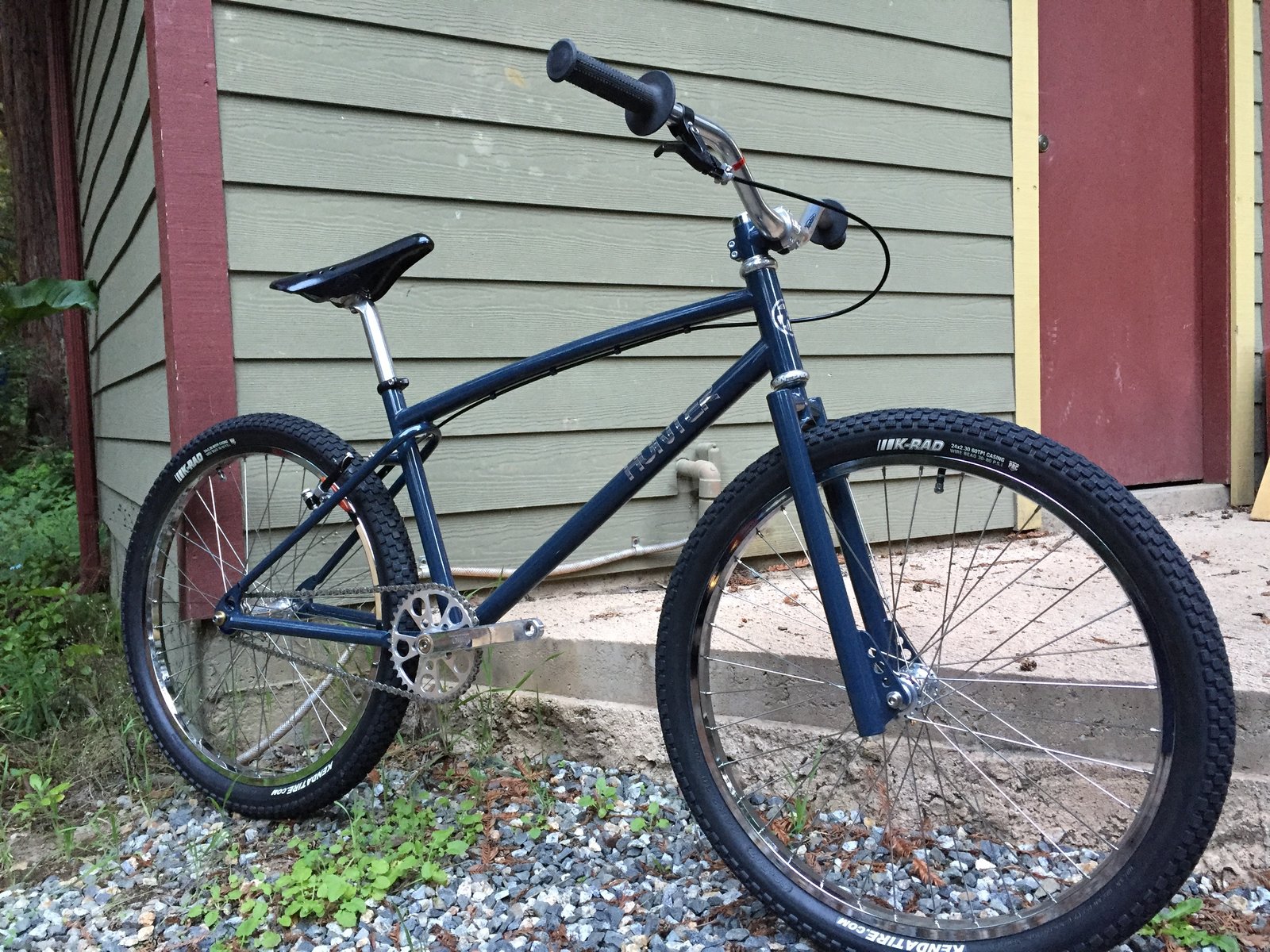 Bike with big store handlebars