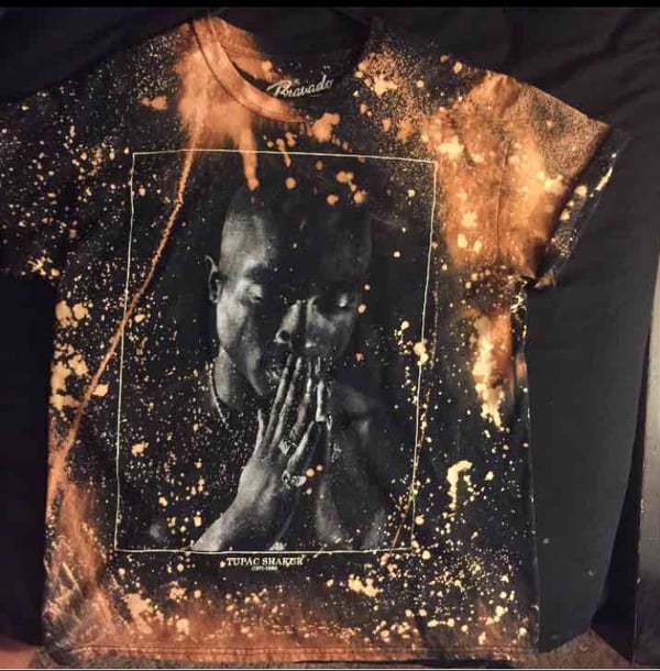 Image of Tupac Acid Wash T-Shirt