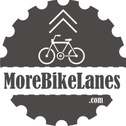 Image of MoreBikeLanes Sticker - 10 stickers for $5 + Free S&H
