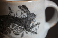 Image 3 of Brambles, Rowan and The Hare ceramic mug.