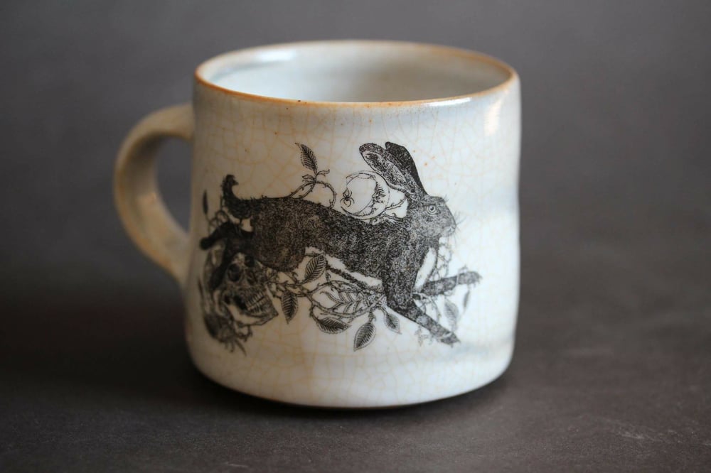 Brambles, Rowan and The Hare ceramic mug.