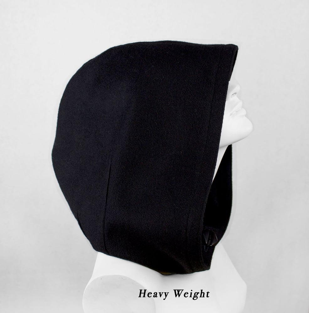 Image of Black Wool Hood